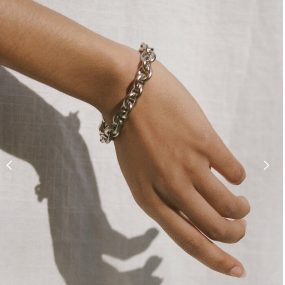 LAURA LOMBARDI platinum-plated
Silver Cable bracelet